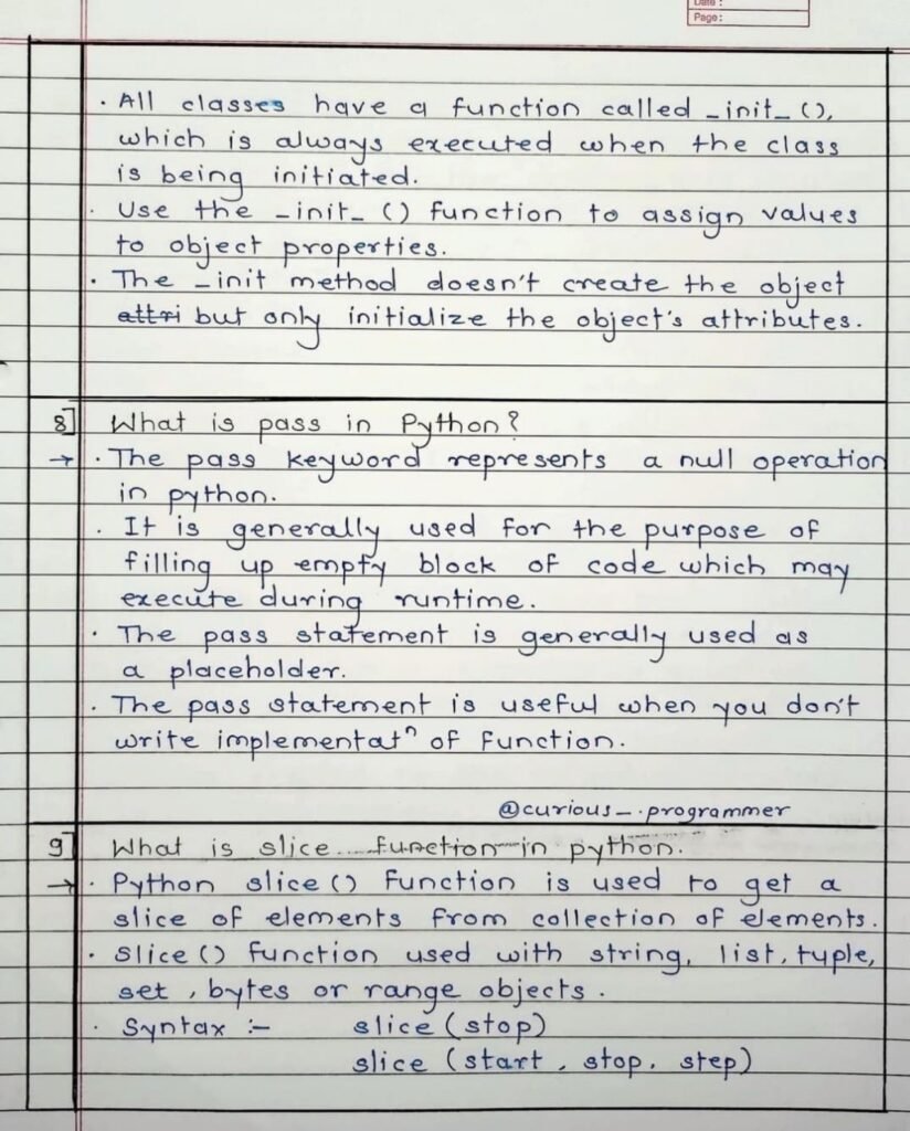 Python Interview Questions Answers page 0004