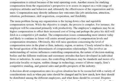 Human Resource Compensation PDF